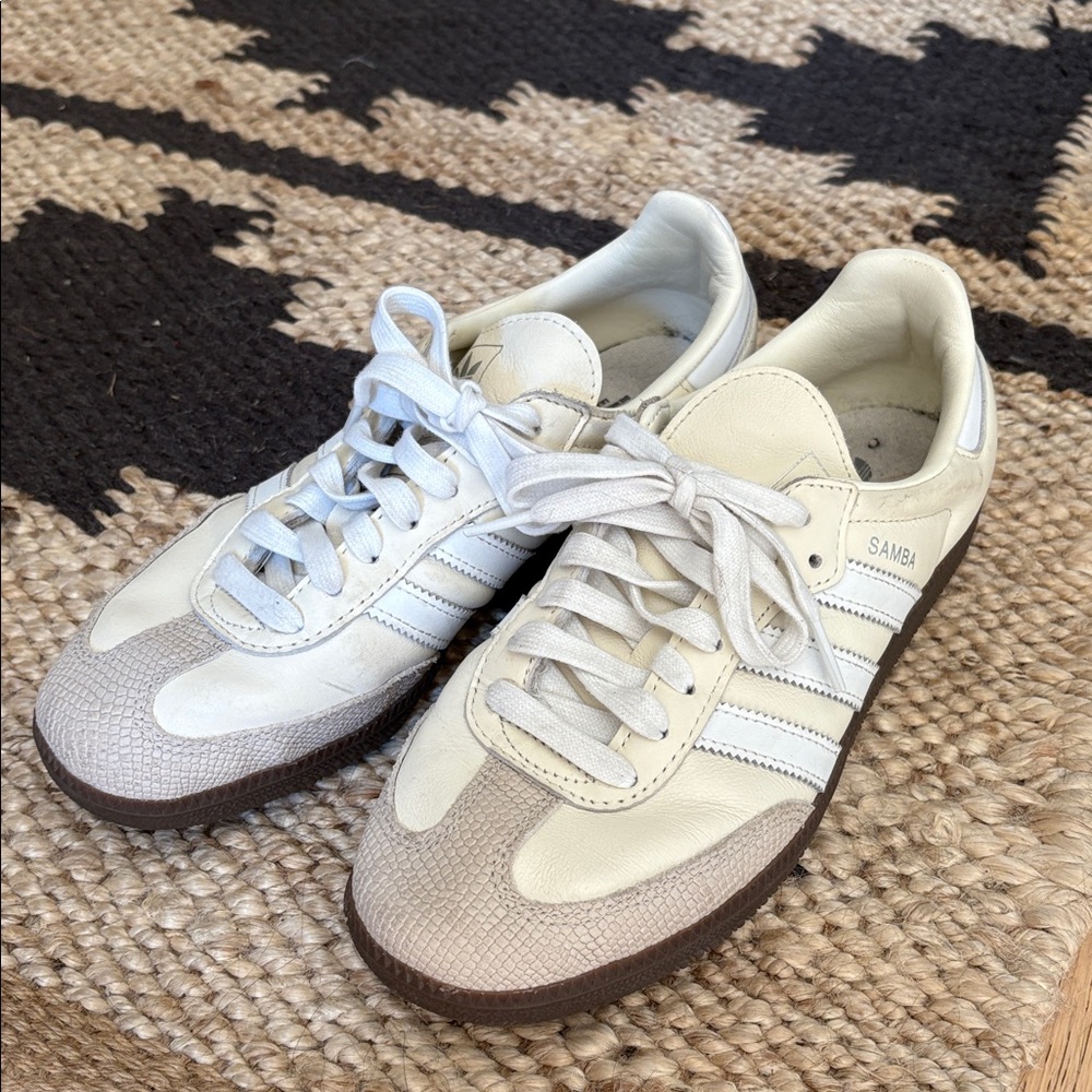 Adidas White and Off-White Women’s Sneakers
